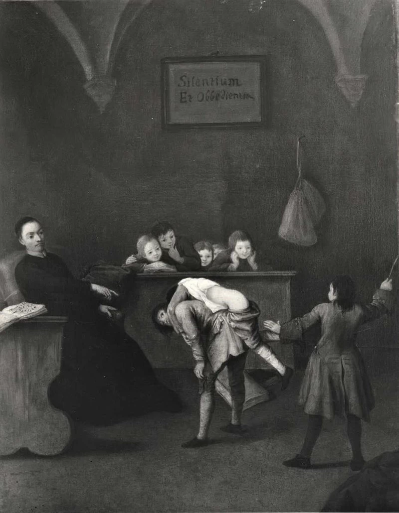 Punizione di uno scolaro, 1770 ca., Collezione Trucchi